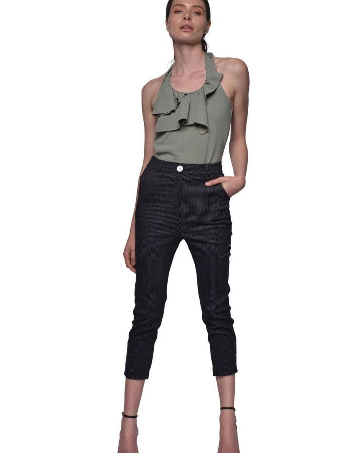 BLACK CROPPED PANTS | Claudia D'Armiento.