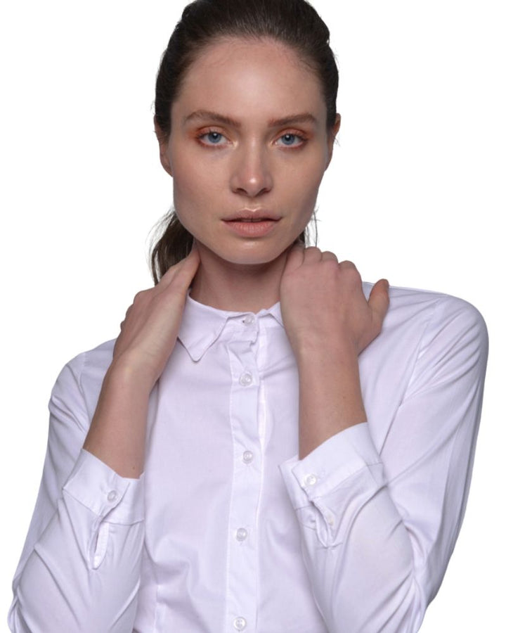 TOP - COTTON OFFICE SHIRT | Claudia D'Armiento.