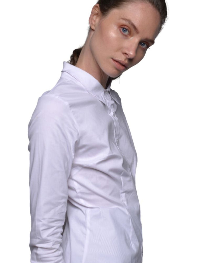 TOP - COTTON OFFICE SHIRT | Claudia D'Armiento.