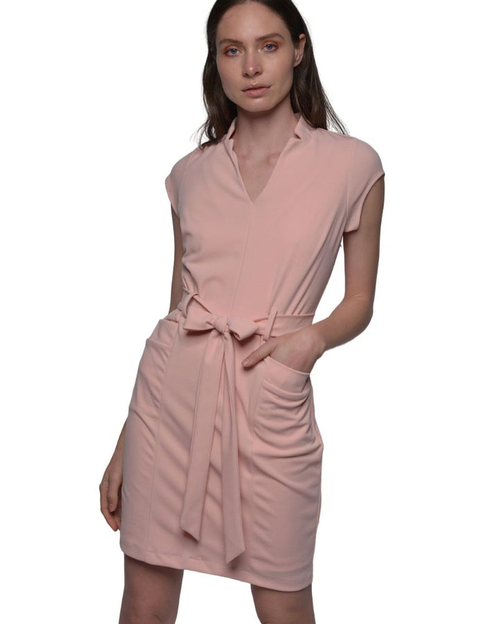 PINK DRESS WITH BELT | Claudia D'Armiento.