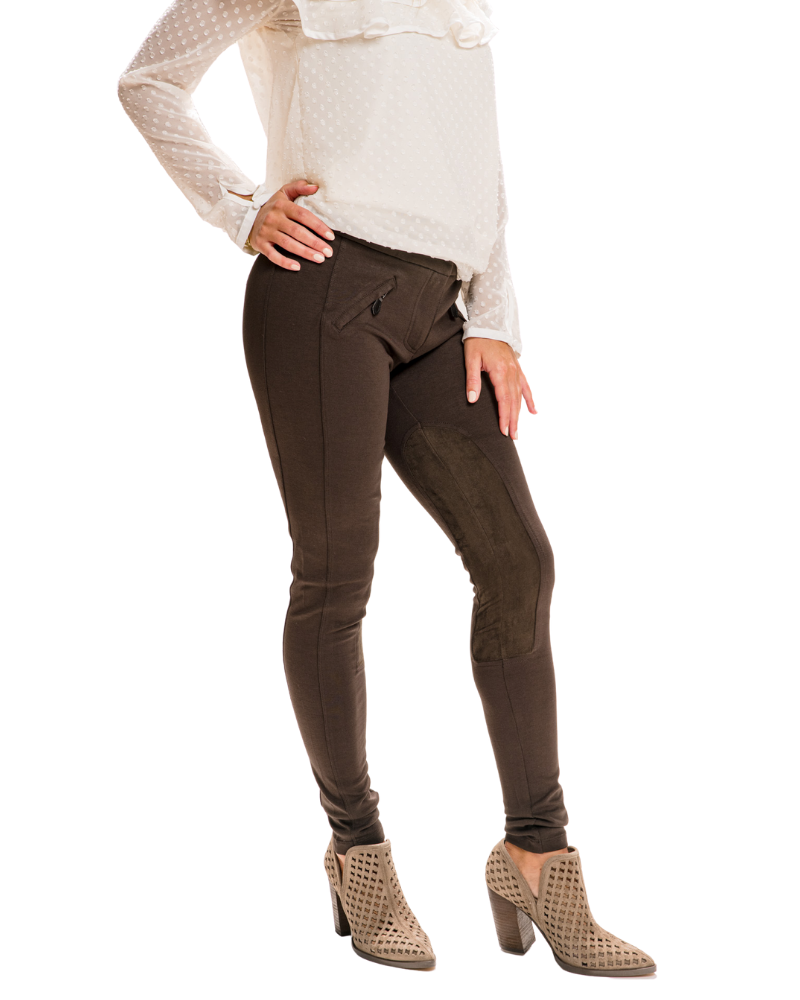 BROWN LEGGING PANT | Claudia D'Armiento.