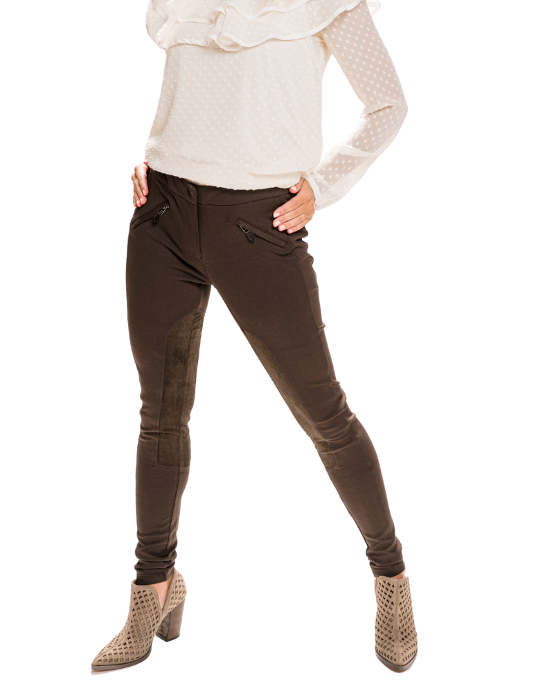 BROWN LEGGING PANT | Claudia D'Armiento.