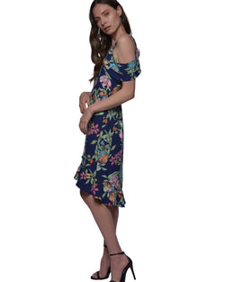 RUFFLED FLORAL DRESS | Claudia D'Armiento.