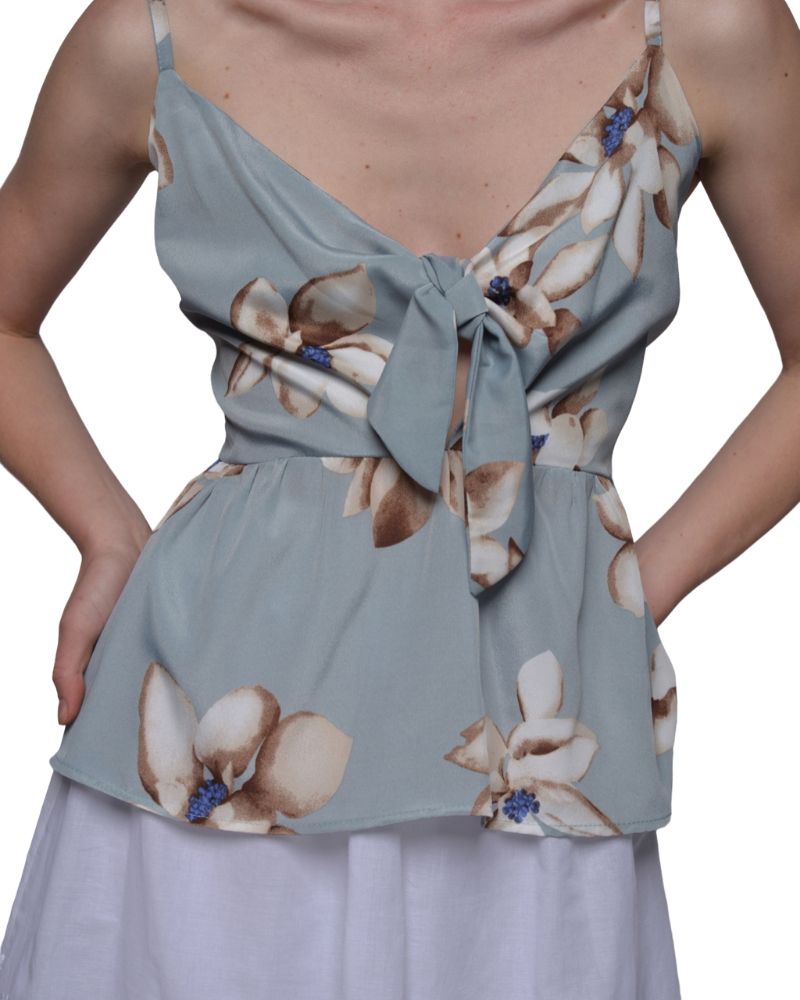 FLORAL PRINTED TOP | Claudia D'Armiento.