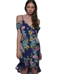 RUFFLED FLORAL DRESS | Claudia D'Armiento.