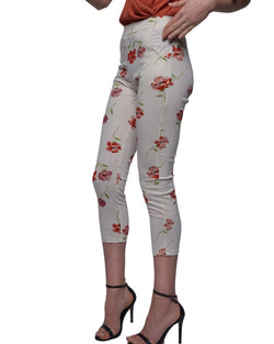 FLORAL CROP LEGGING PANTS | Claudia D'Armiento.