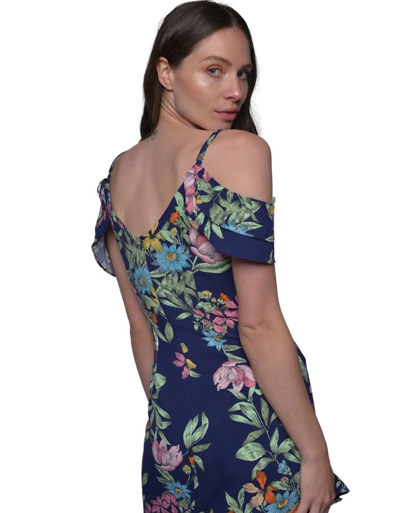 RUFFLED FLORAL DRESS | Claudia D'Armiento.